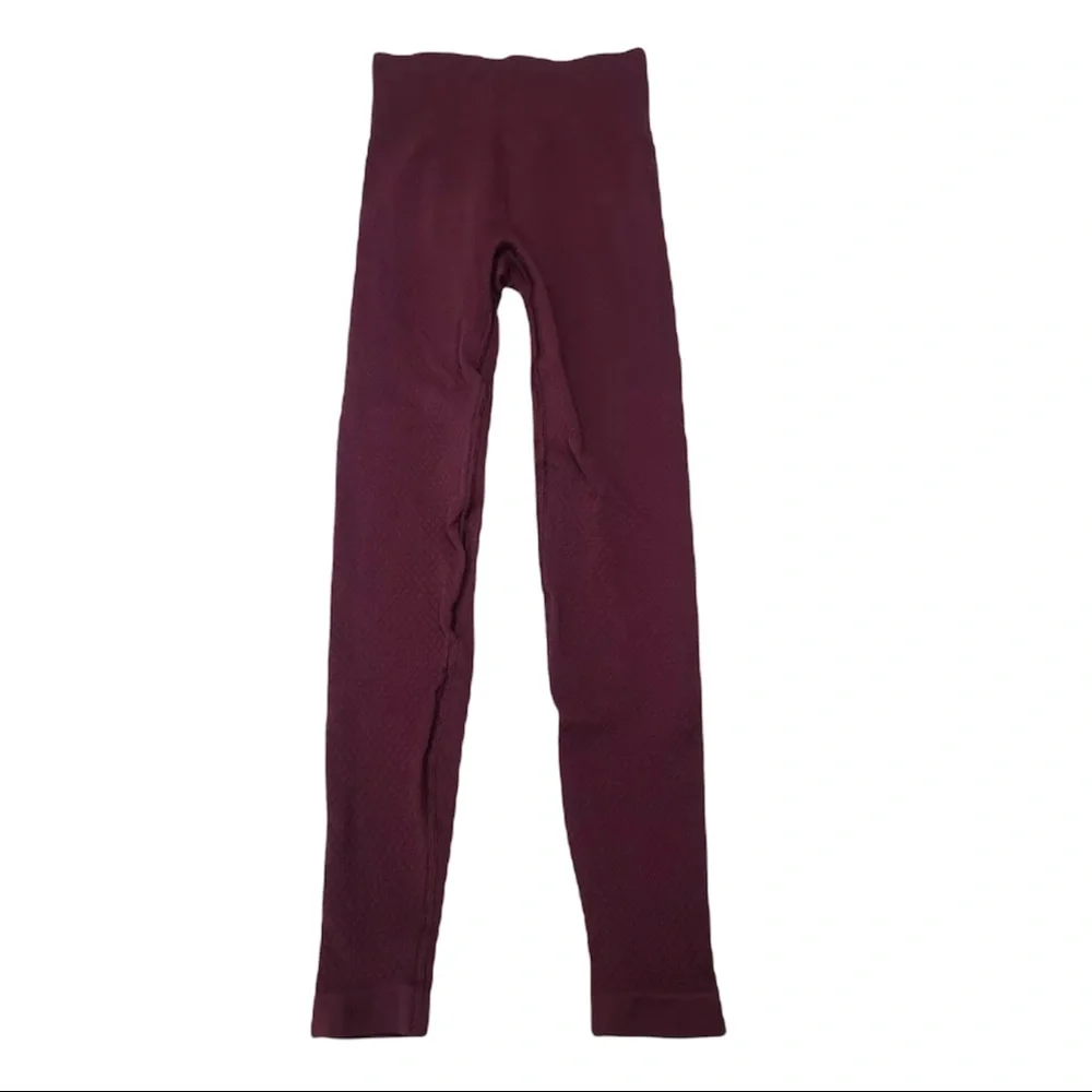 Balance Athletica Seamless Legging Amethyst Quartz Maroon Diamond Textur… - Picture 4 of 12